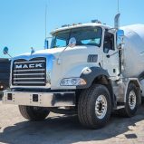 A MACK Granite truck has some of the worst blind-spot radii of any vehicle in U.S. cities today. A direct vision standard could change how it's designed forever. Image Surgenor Truck