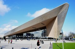 Rotterdam Centraal station. A great example of how modern rail infrastructure can be part of full-scale urban development. Wikimedia Commons