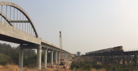 HSR on the left. Legacy freight rail on the right in the Central Valley. Photo: Joe Linton