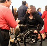 As part of the newly-passed Infrastructure Investment and Jobs Act, Senator Tammy Duckworth (D-Ill.) helped successfully pass legislation that will make transit stations accessible for millions of U.S. residents with disabilities. Image: Daniel X. O'Neil, CC