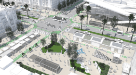 SANDAG's new regional plan envisions "Mobility Hubs" as "centers of activity where different modes of transportation and a variety of amenities come together to provide comprehensive transit services in urban and suburban communities." Image: SANDAG
