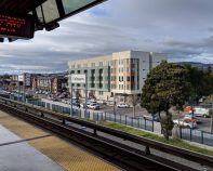 Transit Oriented Development at the Coliseum BART station in Oakland. Photo: Enterprise Community Partners