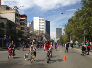 A ciclovía/open streets in Mexico City. Photo: John Greenfield