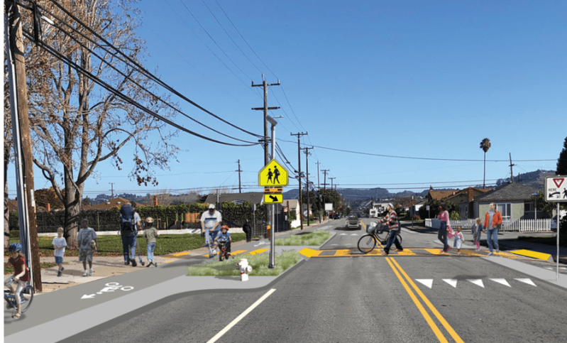 A rendering of the ideal proposal for Williams. Image: Fehr and Peers.