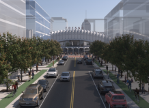 Future Fresno HSR Station rendering. Image courtesy CAHSRA