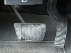 Coincidentally, when drivers pay attention and use the pedal on the left, most cars/vehicles stop slaughtering small children. Photo: Tire Zoo