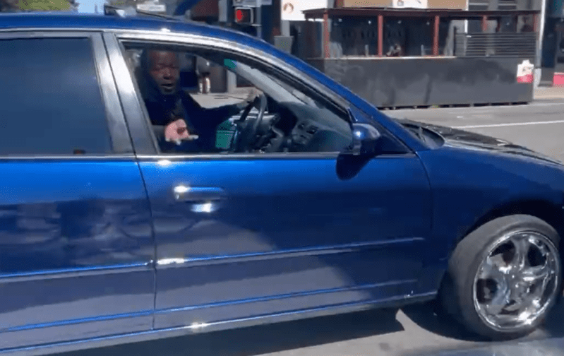 This driver allegedly assaulted a cyclist on Valencia. Image: from Michael Hardy's twitter