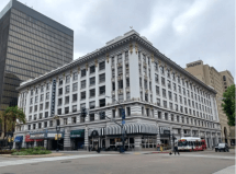 An older building in San Diego. Cities didn't use to build so much parking. Photo by David Barboza