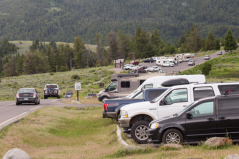 A parking lot at Yellowstone National Park. Photo: NPS/Neal Herbert