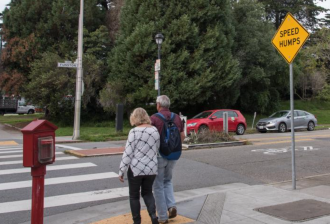 An example of speed control devices SFMTA offers via its program. Photo: SFMTA
