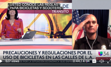 LAPD spokesperson Jáder Chávez joined anchor Gabriela Teissier to talk bike/scooter laws