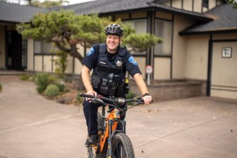 I mean, we're happy to see a cop on a bike. Photo: APD