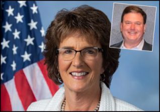 Rep. Jackie Walorski (R-Ind.) was killed with her driver Zach Potts (inset). Photo: U.S. House of Representatives
