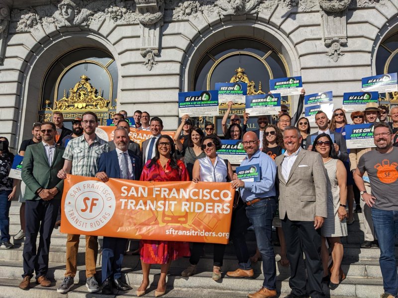 The transit month kick off on Wed. Photo from Tilly Chang's Twitter